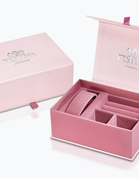 OROLOGIO FESTINA MADEMOISELLE F20744/2 ROSA CINGHIA ACCIAIO INOSSIDABILE, DONNA