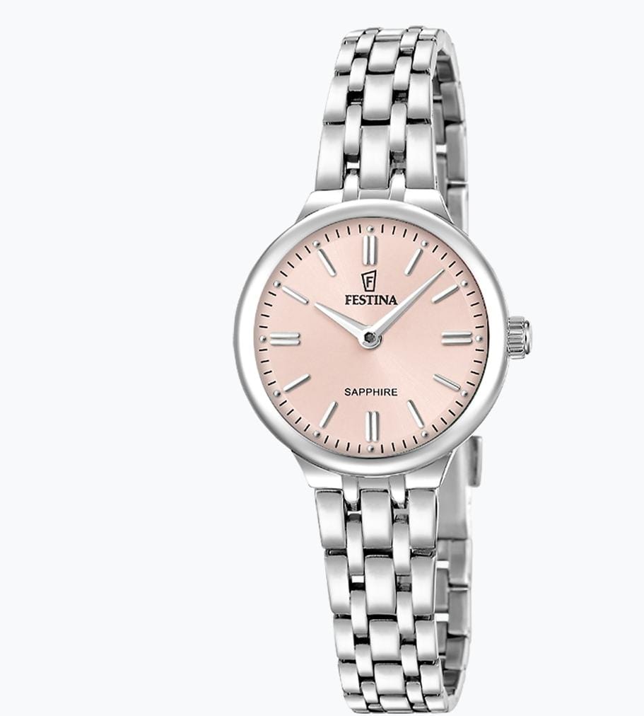 OROLOGIO FESTINA MADEMOISELLE F20744/2 ROSA CINGHIA ACCIAIO