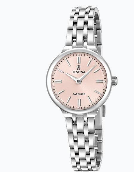 OROLOGIO FESTINA MADEMOISELLE F20744/2 ROSA CINGHIA ACCIAIO INOSSIDABILE, DONNA