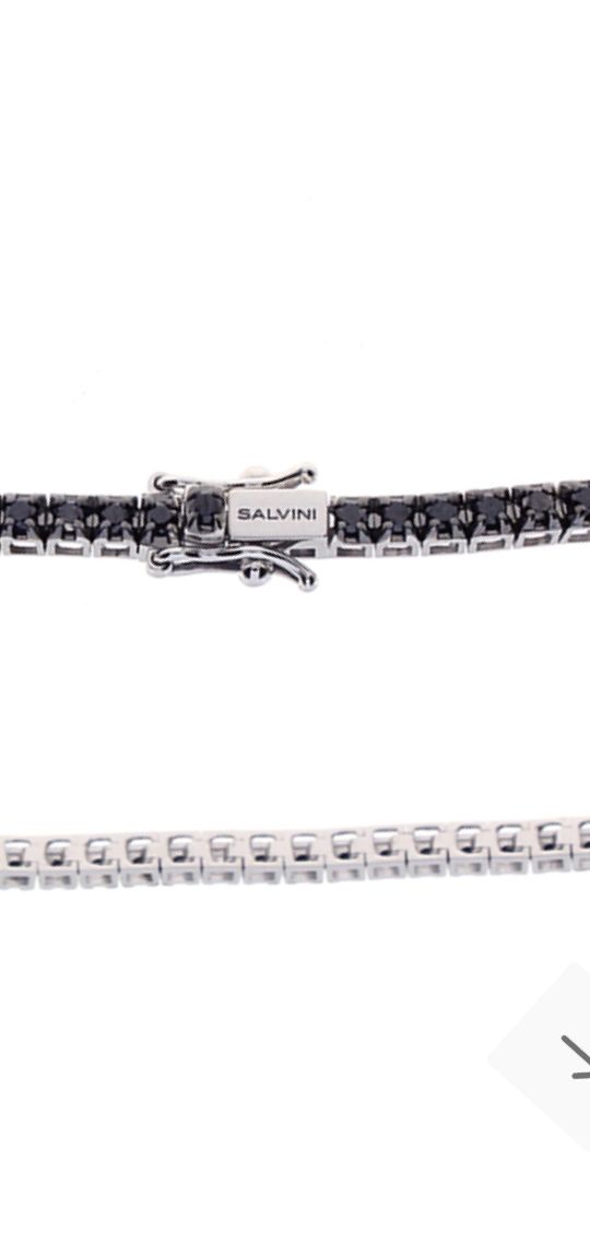 Bracciale Donna tennis SALVINI in oro bianco con diamanti e