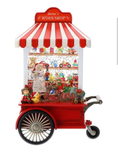 Hervit - WORKSHOP BABBO NATALE LEDC/ACQUA/GLITTER/MUSICA DIPINTO A MANO