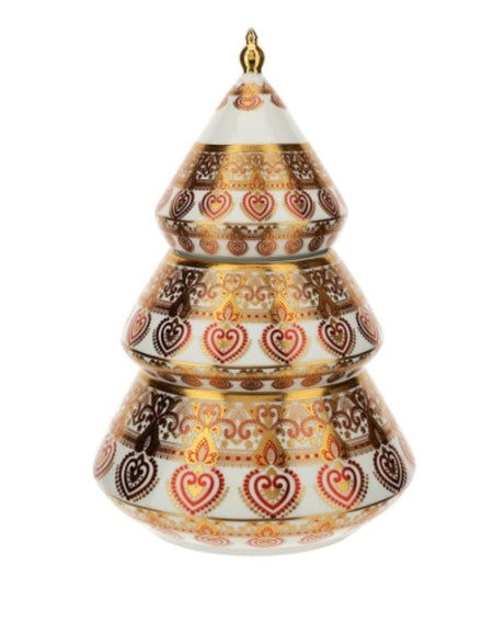 HERVIT CONTENITORE ALBERO IN PORCELLANA BYZANTIUM DIA 21XH31CM