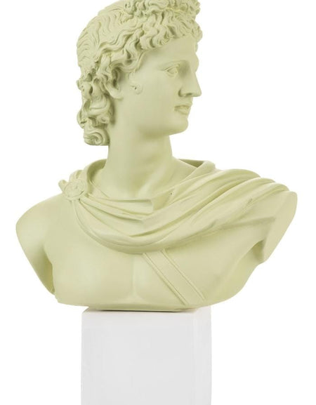 BONGELLI PREZIOSI BUSTO DI APOLLO VERDE H 33 CM