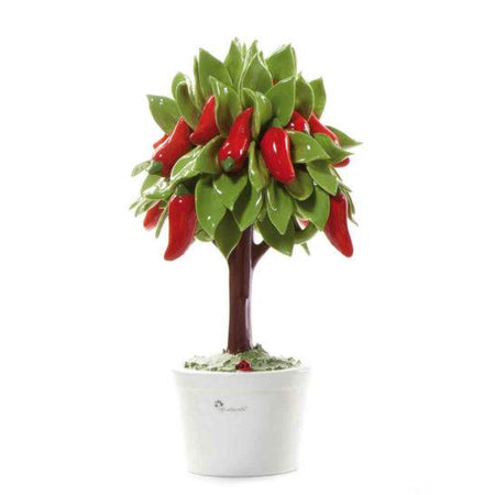 Pianta natura in ceramica peperoncino – GLI ALBERELLI