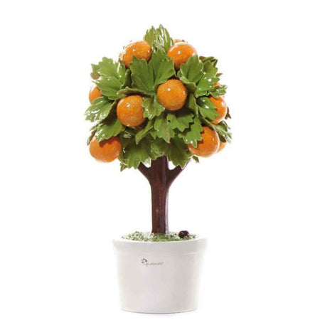 Pianta natura in ceramica arancio – GLI ALBERELLI