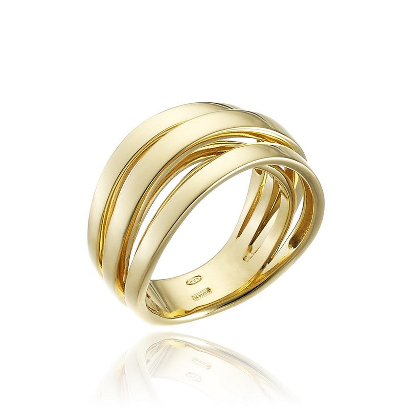Anello vintage a riviera in oro giallo 18k con diamanti (0.80ctw), ann Anello vintage a riviera in oro giallo 18k con diamanti (0.80ctw), ann