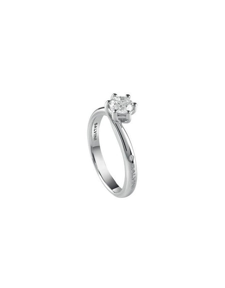 Anello Donna SALVINI Solitario LAVINIA Oro Bianco 18K con Diamante