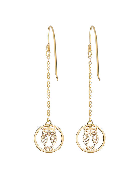 Orecchini Donna AMEN Oro 9kt Gufo