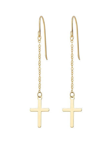 Orecchini Donna AMEN Oro 9kt Croce