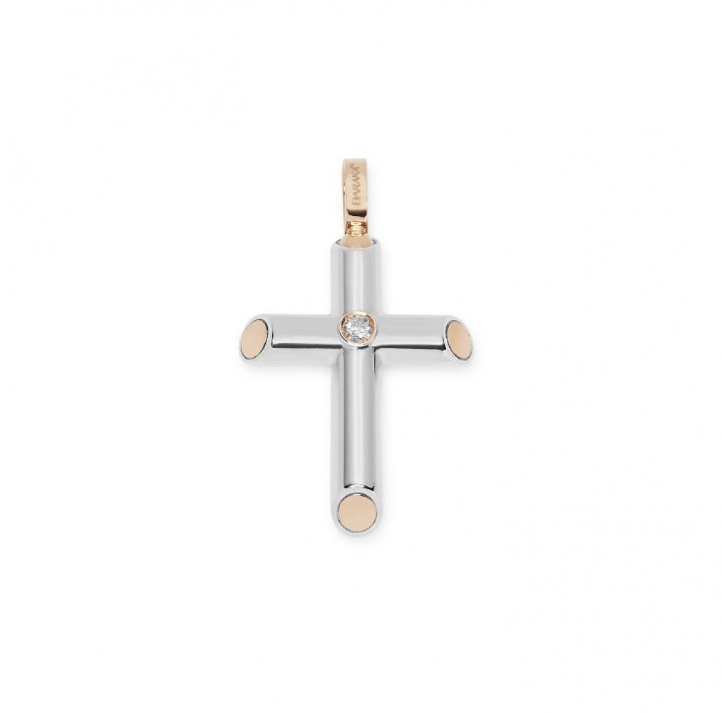 Croix Homme Barakà En Acier - Modèle CR231012ARAC000000 - Neuf Avec étiquettes