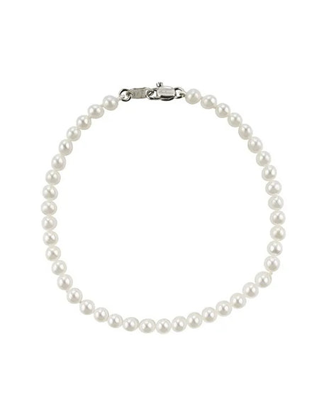 Bracciale Donna SALVINI Masa Perle 4,5 mm e Oro Bianco 18kt con Diamante