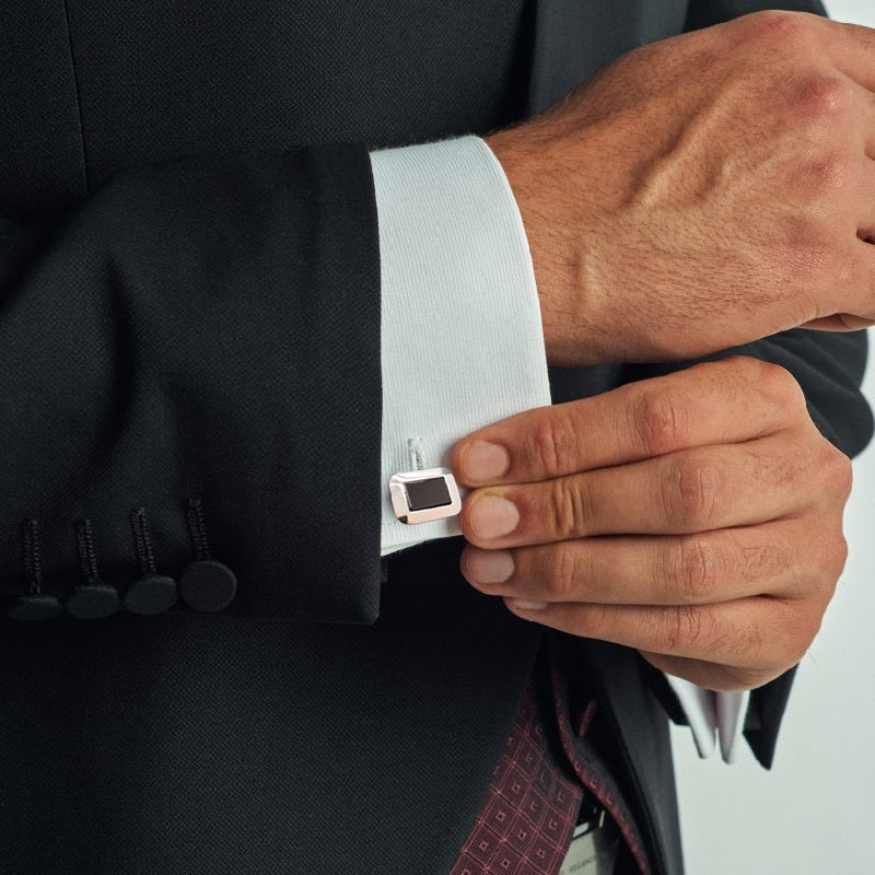 Gemelli Polsini GERBA JEWELS con ONICE G13 in Argento 925