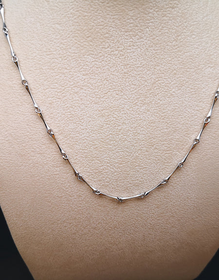 Collana CHIMENTO D-Bamboo in Oro Bianco 18kt
