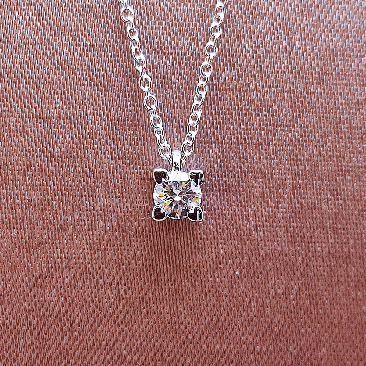 Collana Donna Oro Collana Punto Luce Oro Bianco Prezzo Collana