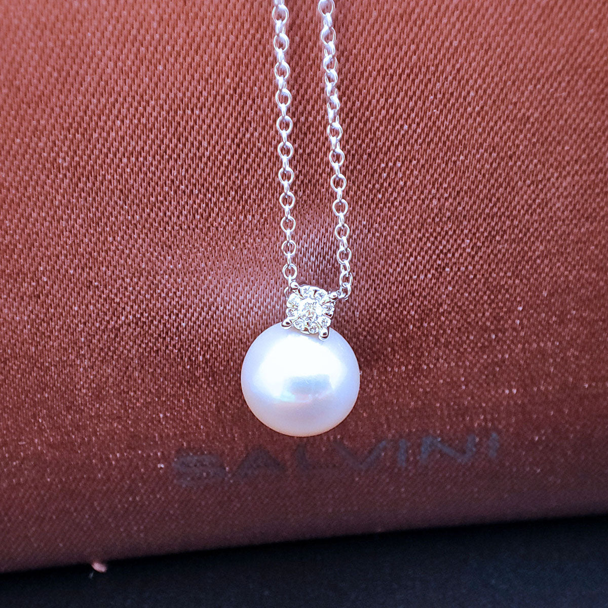 Collana Donna SALVINI Daphne con Perla pendente e Diamanti