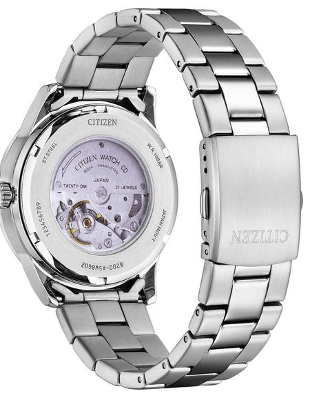 CITIZEN Orologio Uomo Meccanico Automatico Solotempo 8400 Bianco