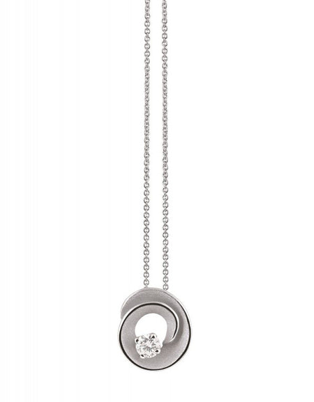 Collana Annamaria Cammilli Dune in oro18kt White Ice con Diamante