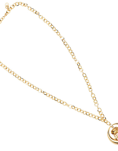 OTTAVIANI Collana lunga Donna dorata con Cristalli Oro