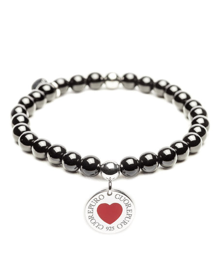 CUOREPURO Bracciale Donna Cerchio della Vita Cuore Rosso