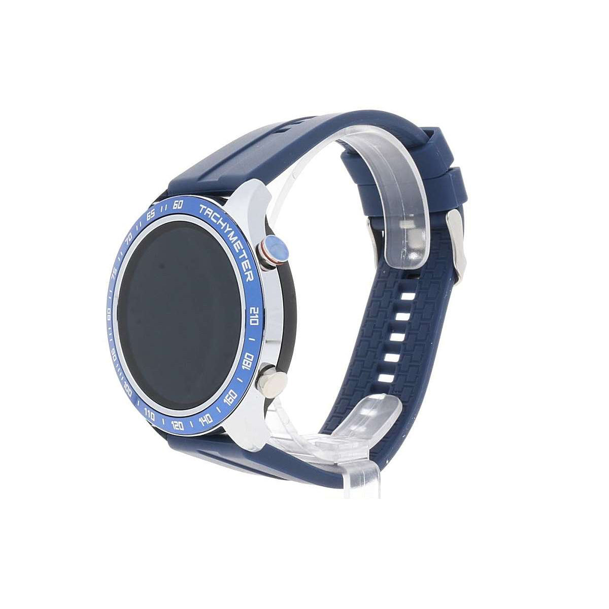DAVID LIAN Smartwatch Uomo Londra con Cinturino in Silicone Blu e