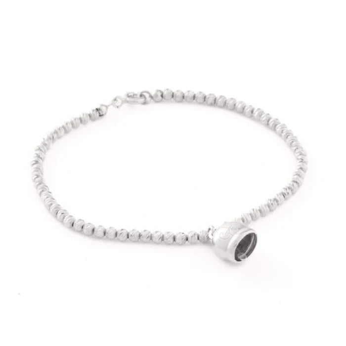 Bracciale La Campanella di Capri Argento Sfaccettato Porta Fortuna CAPRI byMEG
