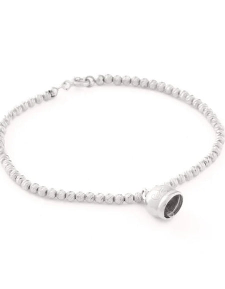 Bracciale La Campanella di Capri Argento Sfaccettato Porta Fortuna CAPRI byMEG