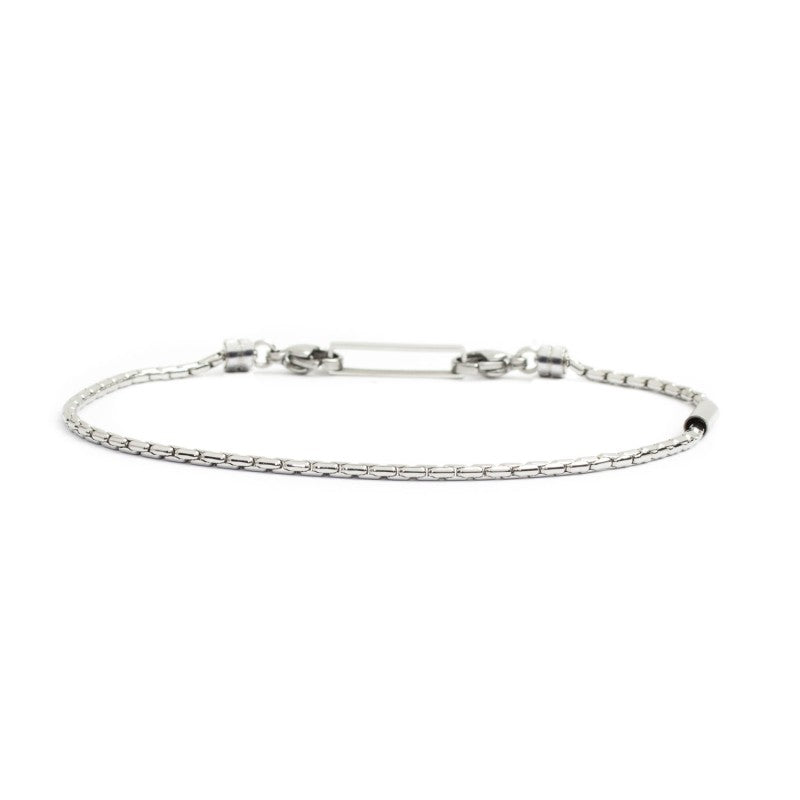 MARLÙ Bracciale uomo catena oval box 2mm