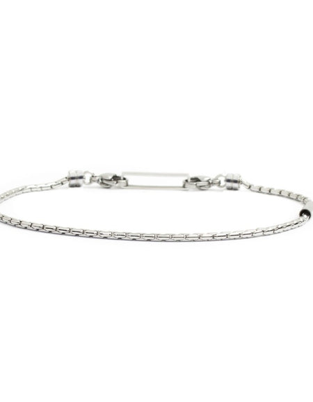 MARLÙ Bracciale uomo catena oval box 2mm