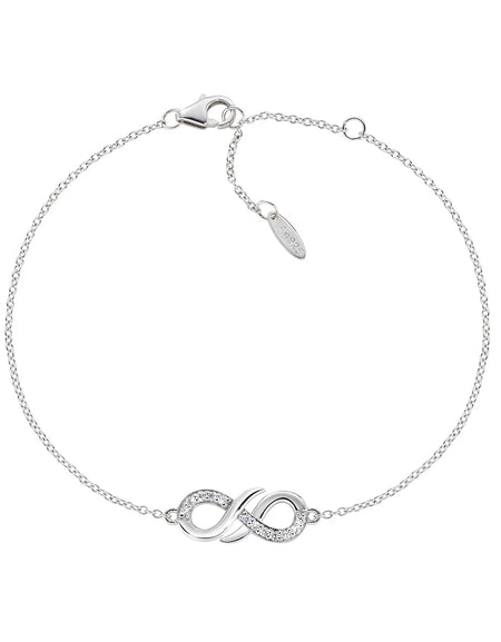 AMEN Bracciale Amore Infinito con zirconi