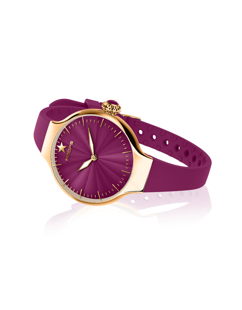 HOOPS Orologio Nouveau Chérie Sliding Gold Porpora
