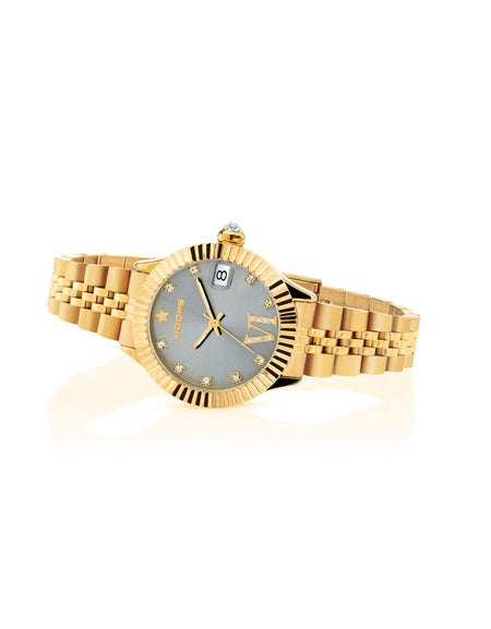 HOOPS Orologio New Luxury Diamonds 2 Gold Silver