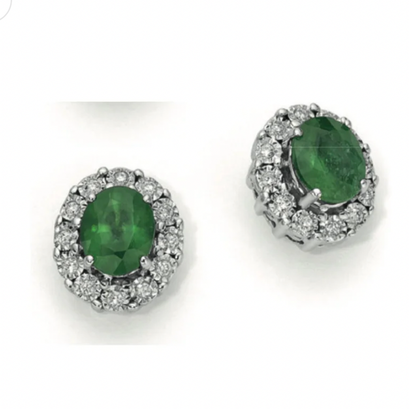 OROGIOIA Orecchini con zaffiri in oro 9 kt