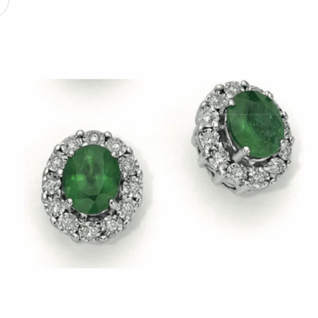 OROGIOIA Orecchini con zaffiri in oro 9 kt