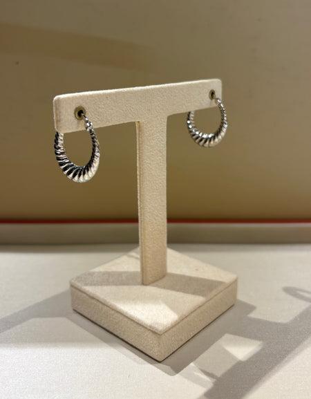 Orecchini a Cerchio in Argento 925