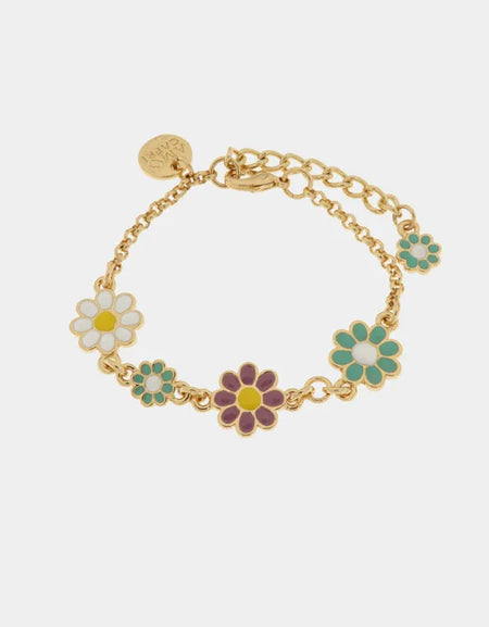 Bracciale in Metallo con margherite colorate AMOCAPRI