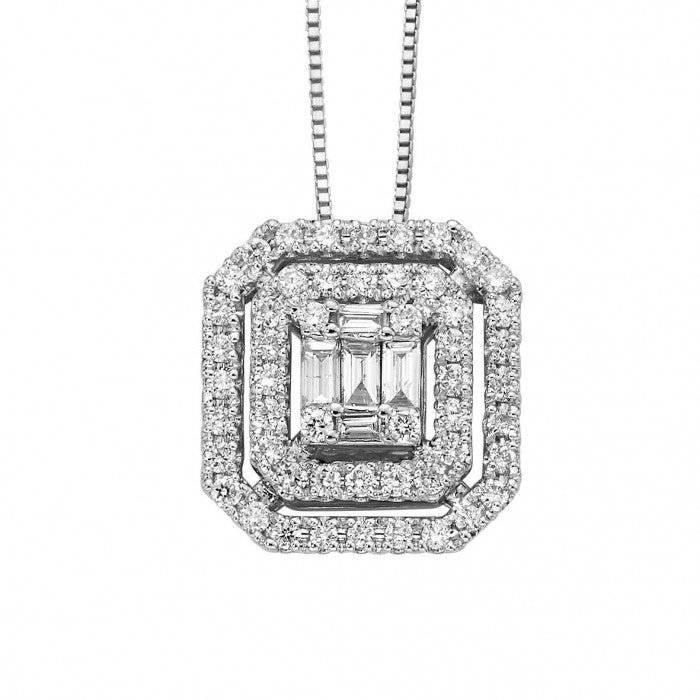 DONNAORO Pendente Fascino con diamanti in oro 18Kt