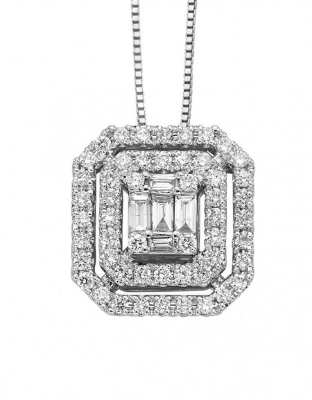 DONNAORO Pendente Fascino con diamanti in oro 18Kt