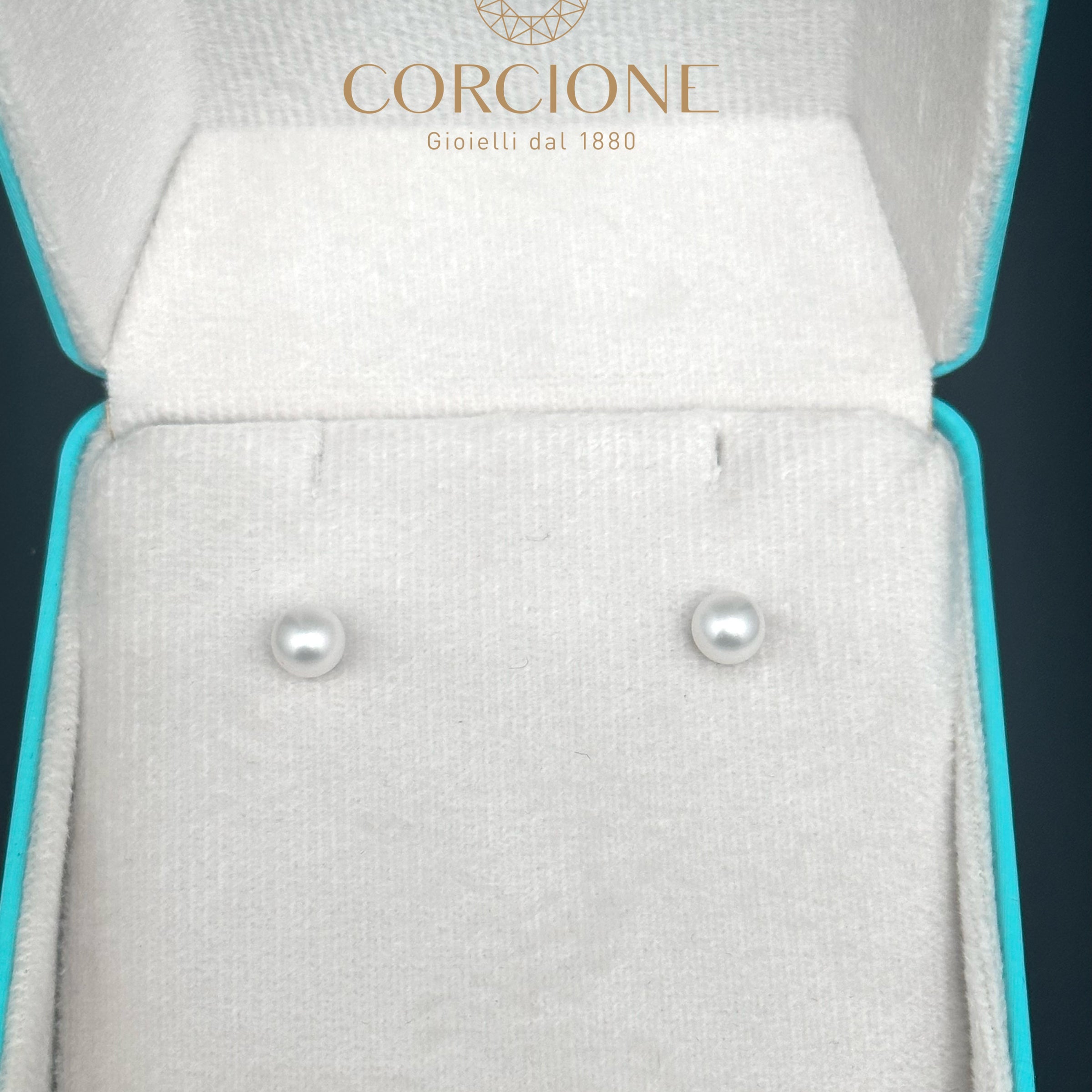 LUCE DI DONNAORO Orecchini di Perle Selene 5-5.5mm in Oro Bianco 18kt