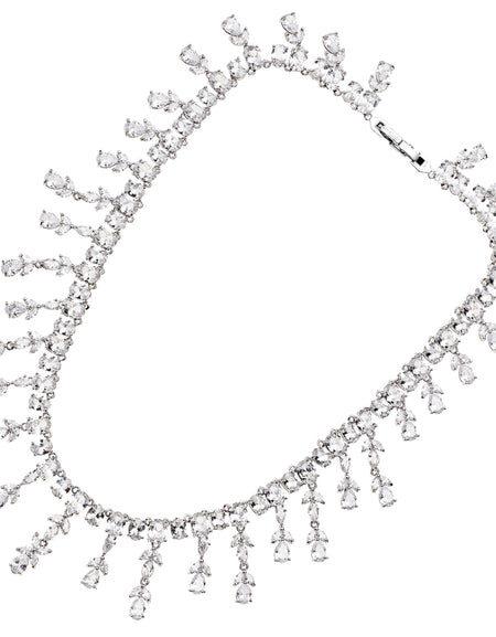 OTTAVIANI Collana Donna Elegance con Zirconi bianchi Taglio Ovale e Taglio Goccia