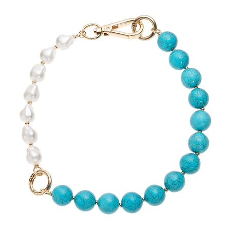 OTTAVIANI Collana girocollo Perle Brocche e Turchese