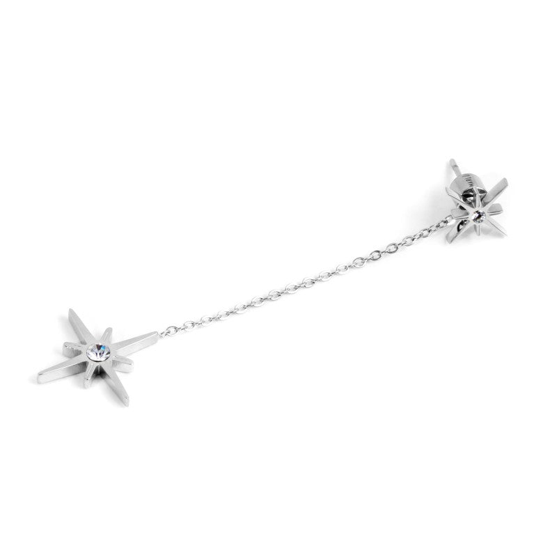 MARLÙ Orecchino  rosa dei venti con pendente rosa dei venti