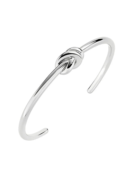 AMEN Bracciale Rigido Nodo d'Amore in Ottone