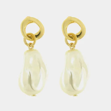 AMOVENEZIA Orecchini in Metallo con perle pendenti