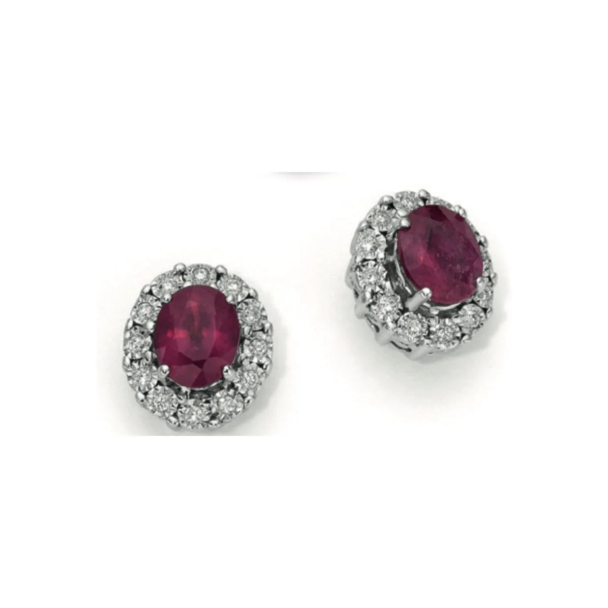 OROGIOIA Orecchini in oro 9 kt e Rubini