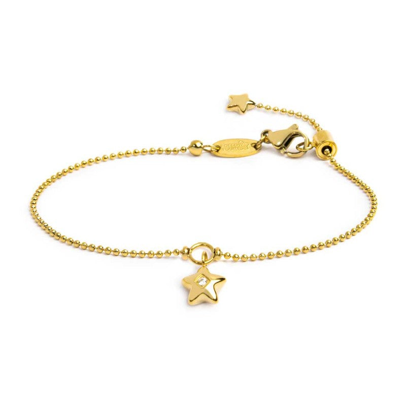 MARLÙ Bracciale catena a sfere con stella con zircone
