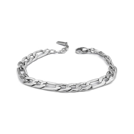 BOCCADAMO MAN Bracciale maglia Grumetta Graffiata
