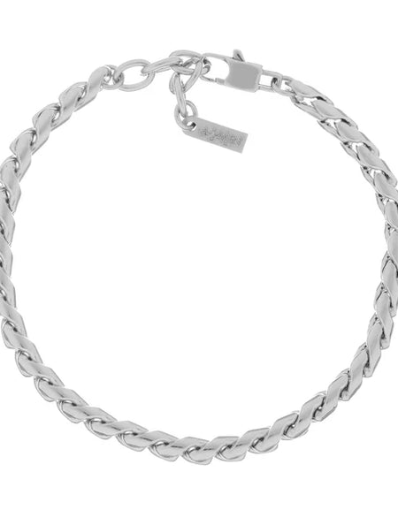 AMEN Bracciale Uomo a Maglie Concatenate in Acciaio