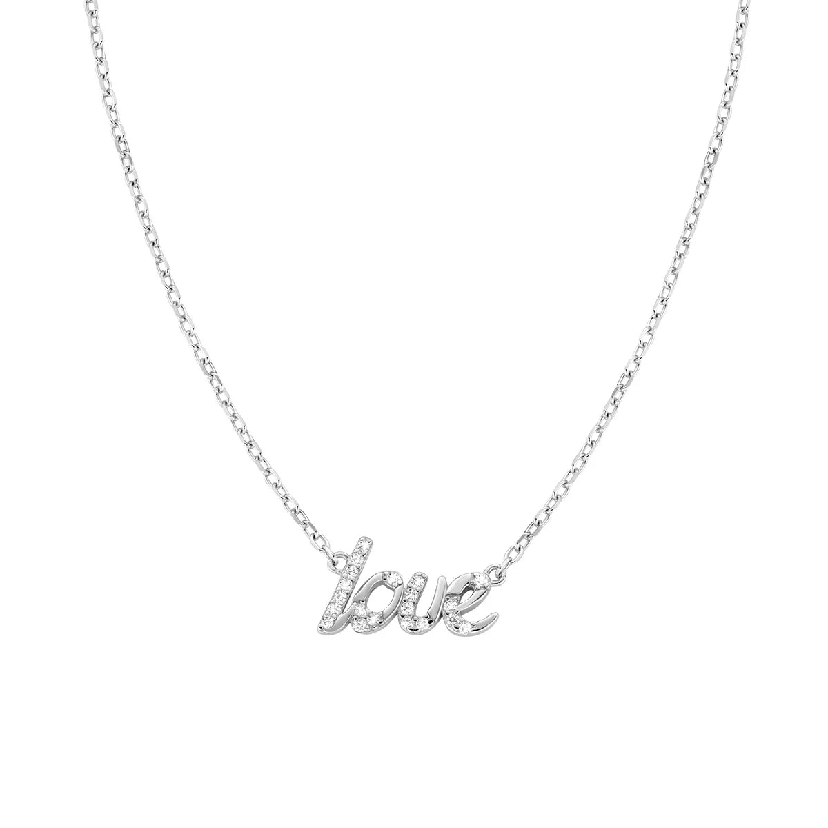 Amen Collana Love con Zirconi