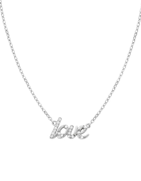Amen Collana Love con Zirconi
