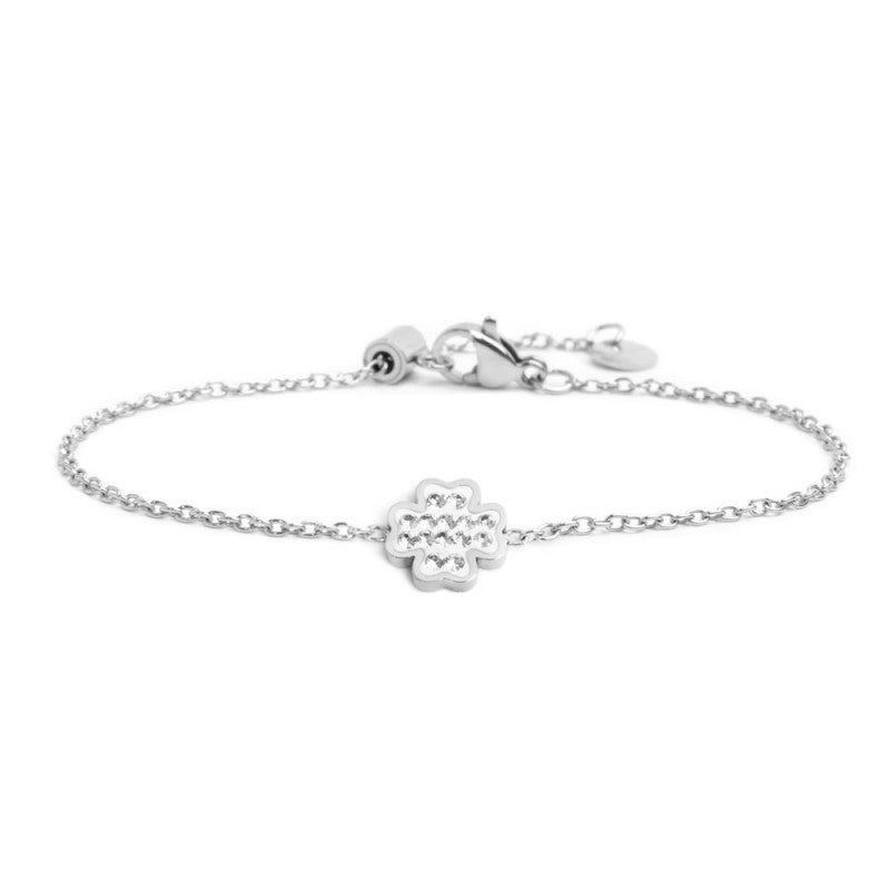 MARLÙ Bracciale quadrifoglio con cristalli